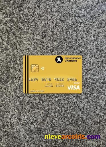 Andorra Bank Sabadell bank visa card photolook